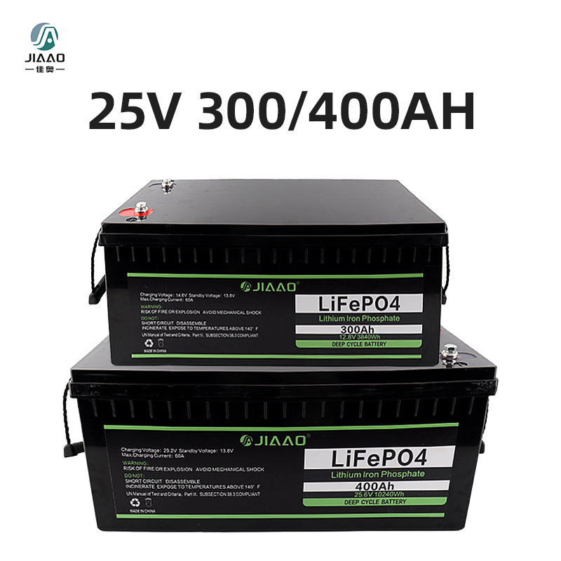 25V 300/400Ah baterie Li-ion reîncărcabilă LiFePO4 cu bluetooth BMS